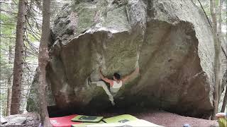 Video thumbnail of Oscurità, 7b+. Bagni di Masino