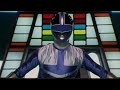 Power Rangers Time Force Bodyguard In Blue Megazord Fight