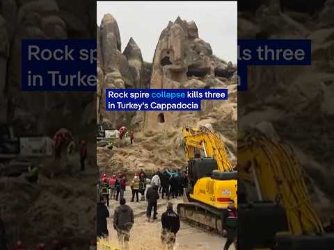 Three people die in rock spire collapse at Turkish tourism hub | DW News