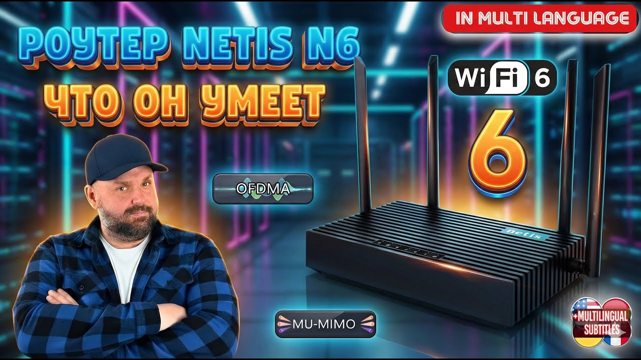 WIFI 6 РОУТЕР NETIS N6 С USB 3.0 - МАКСИМУМ ВОЗМОЖНОСТЕЙ ПРИ ПРАВИЛЬНОЙ НАСТРОЙКЕ