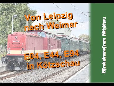 E-Lok Veteranen in Kötzschau E04, E44 und E94