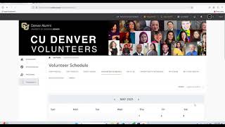 Set up your CU Denver Volunteers Profile