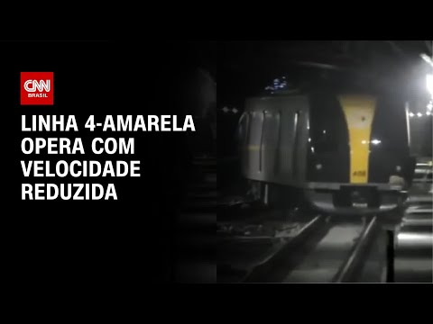 Após trem descarrilar, Linha 4-Amarela amanhece com impactos e lentidão | CNN NOVO DIA