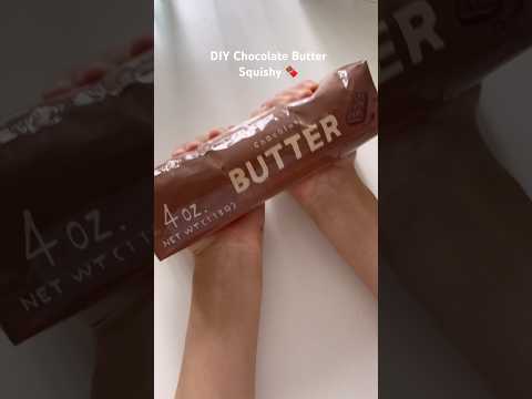 DIY Chocolate Butter Squishy!!🍫#craft #crafts #papercraft #craftideas #squishy #diycrafts #diy
