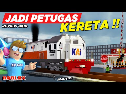 JADI PETUGAS PJL KERETA API INDONESIA DI ROBLOX !! REVIEW GAME KAI DKID - Roblox Indonesia
