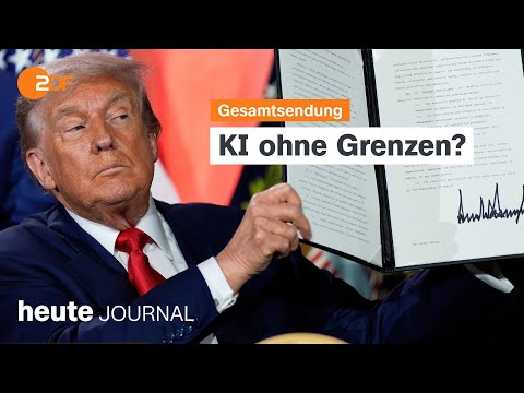 heute journal vom 24.07.2025 USA mit neuer KI-Strategie, Pflegekosten in Deutschland, Hitzewelle