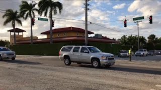 Melania Trump and Barron Trump Motorcade 2017