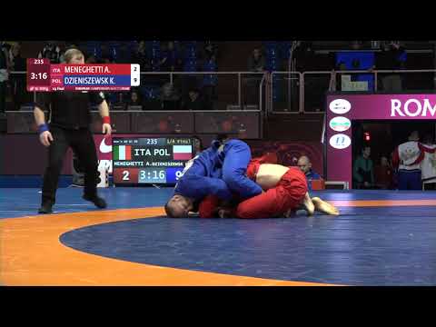 1/4 Men's GP Gi - 92 kg: A. MENEGHETTI (ITA) v. K. DZIENISZEWSK (POL)