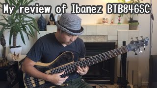 Video thumbnail for Ibanez BTB846SC review by Arata 6 Bassニュージーランドのベーシスト