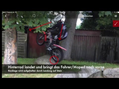 Trial Fahrtechnik - Doppelstufe gesprungen - Trial Action Trialschule