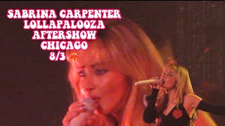 SABRINA CARPENTER LOLLAPALOOZA AFTERSHOW VLOG | house of blues chicago