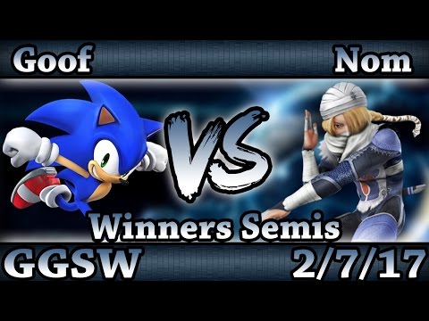 GGSW 19 - LCX|Goof (Sonic) Vs. Nom (Sheik) Smash Wii U Winners Semis - Smash 4