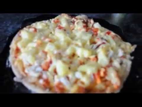 Пицца с курицей и ананасами. /// Bon Appetit #3
