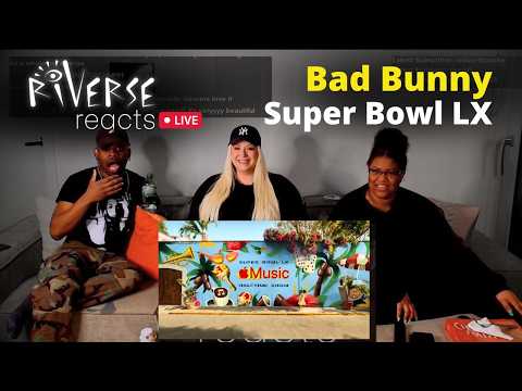 RiVERSE Reacts LIVE: Bad Bunny's Apple Music Super Bowl Halftime Show - HONEST DISCUSSION