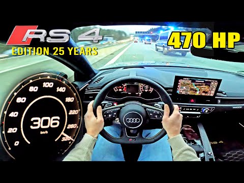 Audi RS4 Avant "25 Years Edition" // 306KM/H on GERMAN AUTOBAHN