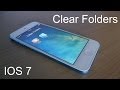 Clear Folders - An IOS 7 Jailbreak Tweak 