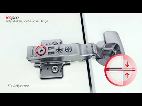 Миниатюра изображения товара Петля мебельная Samet Impro / 10100312 (накладная со встроенным доводчиком)