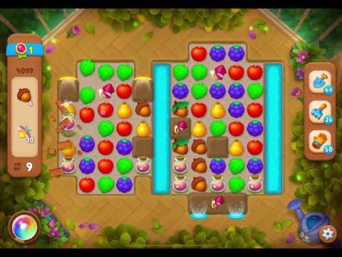 GardenScapes Level 4099 no boosters (16 moves)