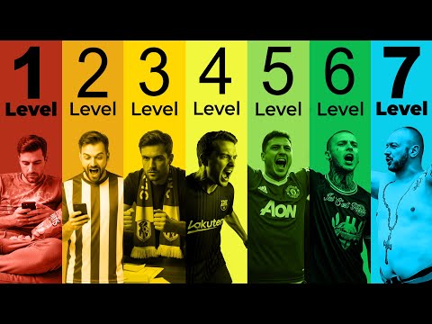 The 7 Levels of a Football Fan