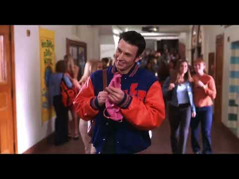 Official trailer still for Not Another Teen Movie — hallway swagger and letterman jackets