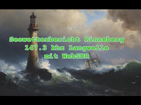 RTTY Seewetterbericht Pinneberg 147.3 khz mit WebSDR (SDR online fernsteuern)