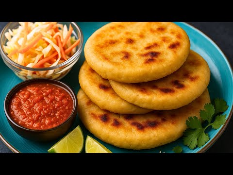 How To Make Pupusas - Pork and Cheese Pupusas with Curtido and Salsa
