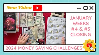 Cash Stuffing Money Saving Challenges for January Weeks #4 & #5 - TracEy Monster Savings on Etsy