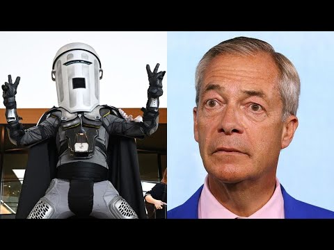 United Kingdom's Nigel Farage wins special election against trash can-themed opponent, Count Binface