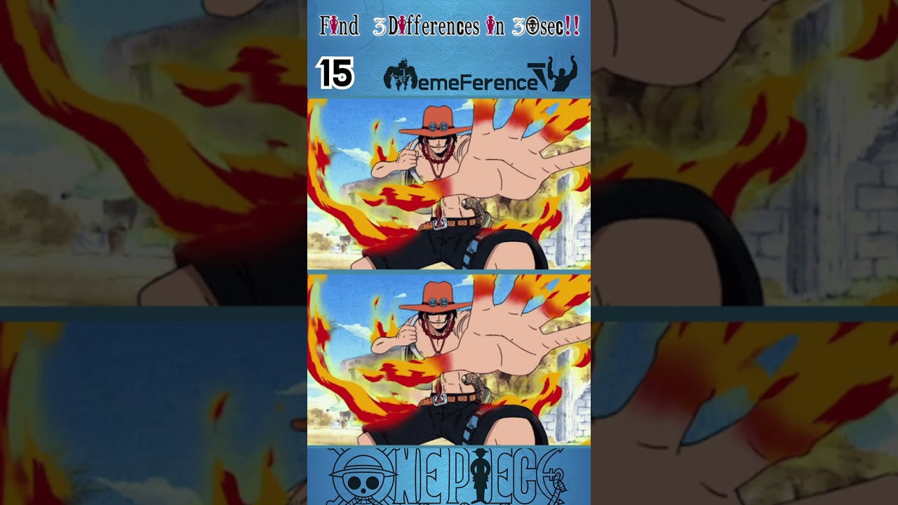 Anime Spot the Difference [One Piece] #findthedifference #spotthedifference #MemeFerenceTV