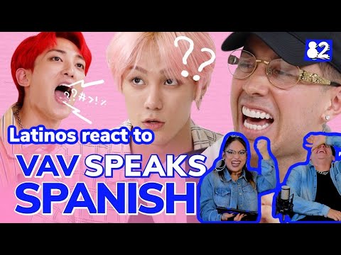 Latinos react to Can VAV speak Spanish? I Telephone Game w/ VAV, De La Ghetto,Play-N-Skillz REACTION