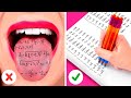 AWESOME ART HACKS SCHOOL DIY IDEAS Funny School Supply Hacks By 123 GO Like