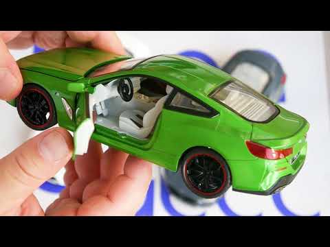Металлическая машинка HengTeng Toys 1:24 «BMW M840i Coupe» 53522-21A, 20 см., инерционная, свет, звук / Зеленый