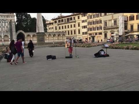 Francesco Bassi sings song about wishing someone was here. Sung in Florence Italy.