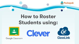 Rostering using Clever, Classlink, Google Classroom