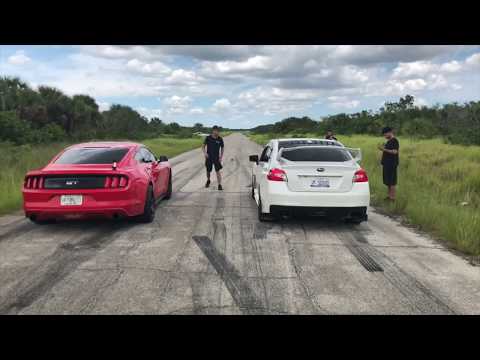 2017 WRX Vs GT Mustang
