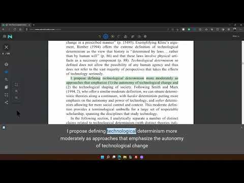 COMP 3309 - 04.1 Academic views of technology - Technological Determinism - Reading