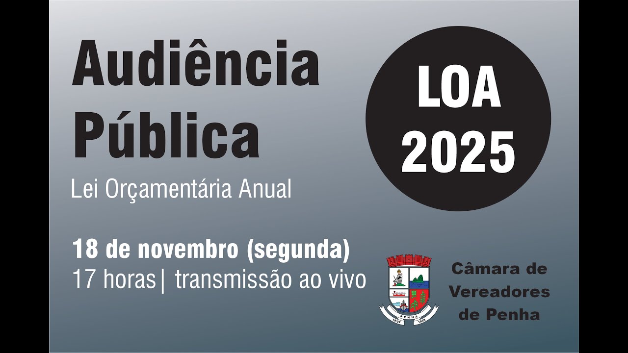 LOA 2025 - Audiência Pública