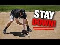 How To Stay Down On The Ball STOP Letting Balls Get Under Your Glove