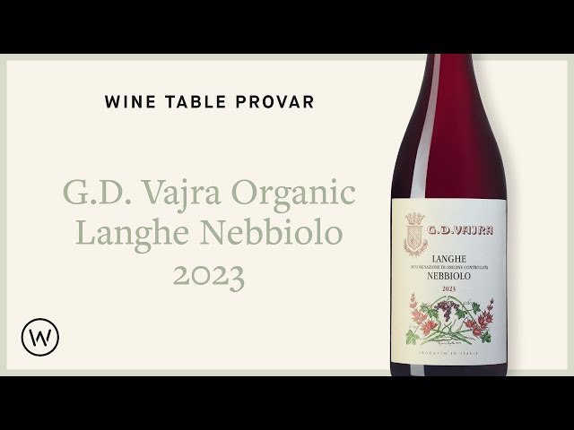 Vinprovning av G. D Vajra Organic Langhe Nebbiolo, 2023