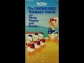 Opening Intervals And Closing To The Unsinkable Donald Duck With Huey Duey And Louie 1986 VHS