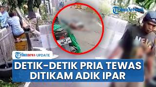 CCTV Detik-detik Pembunuhan Sadis Pria di Gang Manunggal Banjarmasin, Korban Diserang Adik Ipar
