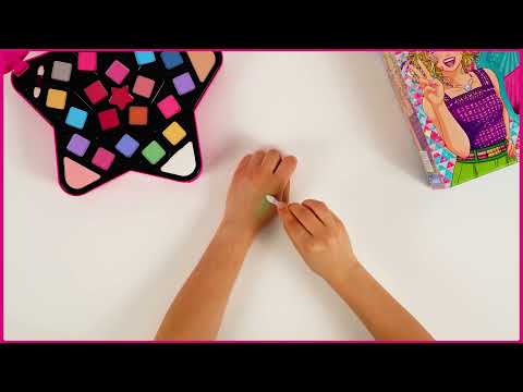 CLEMENTONI CRAZY CHIC kosmetikos rinkinys Superstar Make Up, 18604 video