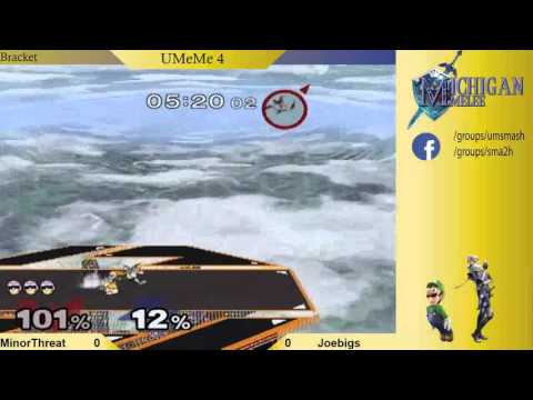 UMeMe 4 - JoeBigs(Fox) vs  MinorThreat (Captain Falcon) Losers Round 3