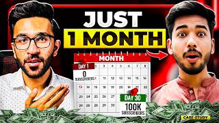 He Broke A Record? 0 to 100k Subs Within 30 Days | Case Study!