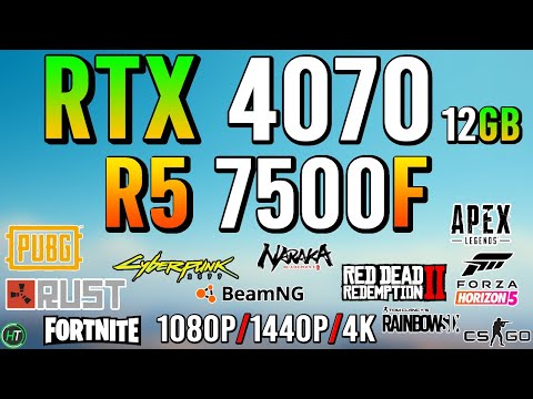 Ryzen 5 7500F + RTX 4070 12GB – Getestet im Jahr 2025