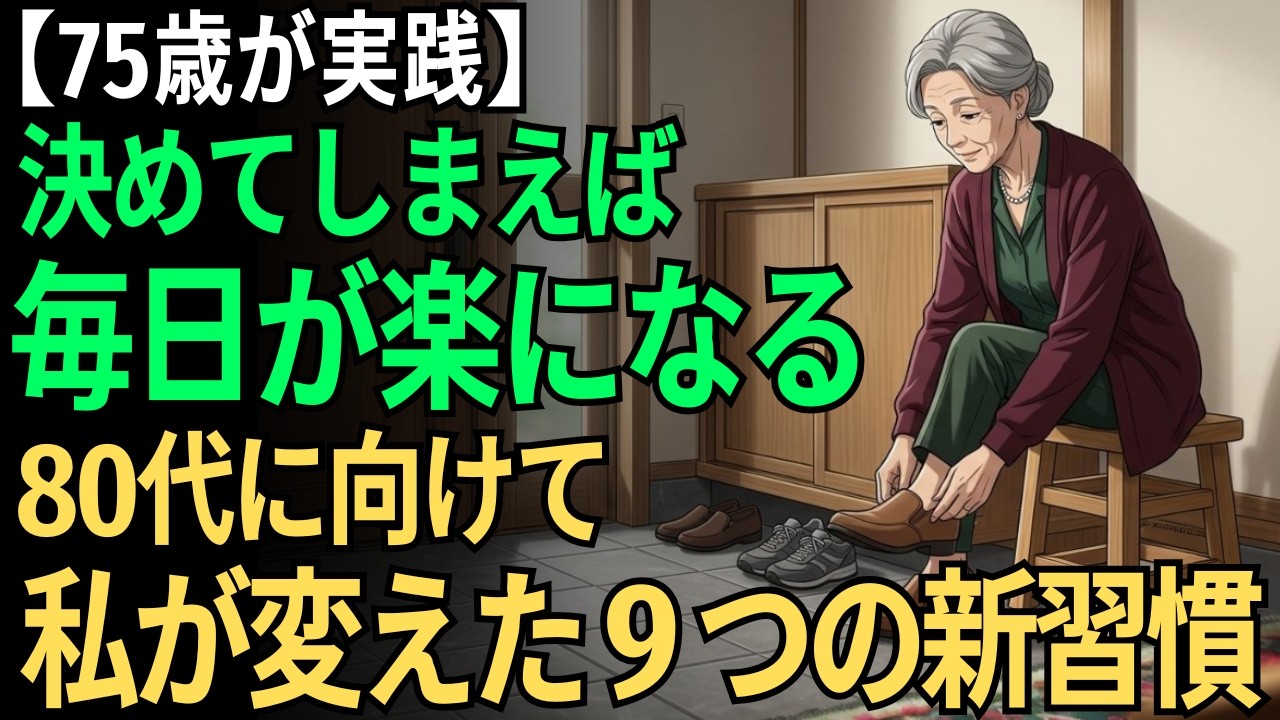 【75歳が実践】決めてしまえば毎日が楽になる。80代に向けて私が変えた9つの新習慣｜一人暮らしの備え