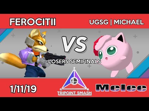Tripoint Smash 43 - Losers Semifinals - Ferocitii (Fox) Vs. UGSG | Michael (Jigglypuff)