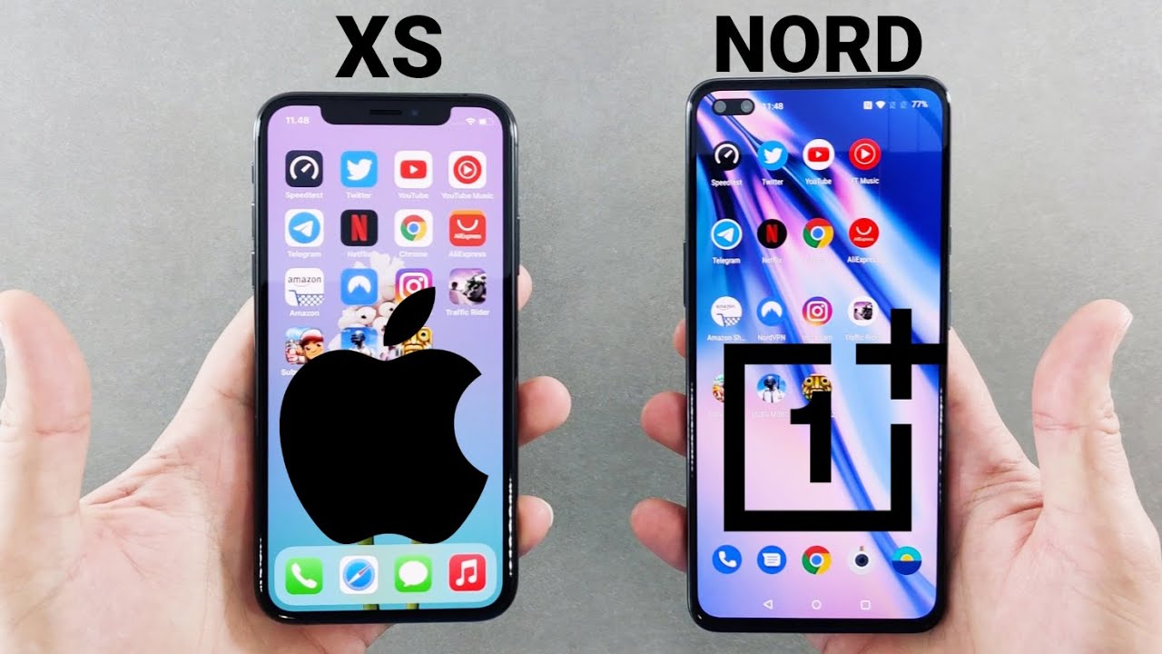 OnePlus Nord vs iPhone XS Speed Test - The iPhone killer?!