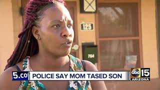 Valley mother denies tasing her son Easter Sunday