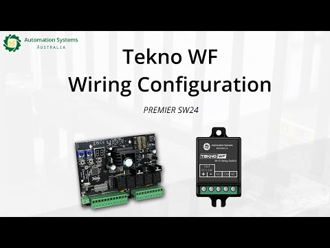 Tekno WF - Premier SW24 Wiring Configuration